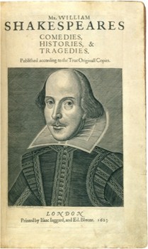 It is thought that all future depictions of Shakespeare (many of which were created after his death) were based on Cobbe's depiction, such as this print, from 1623.